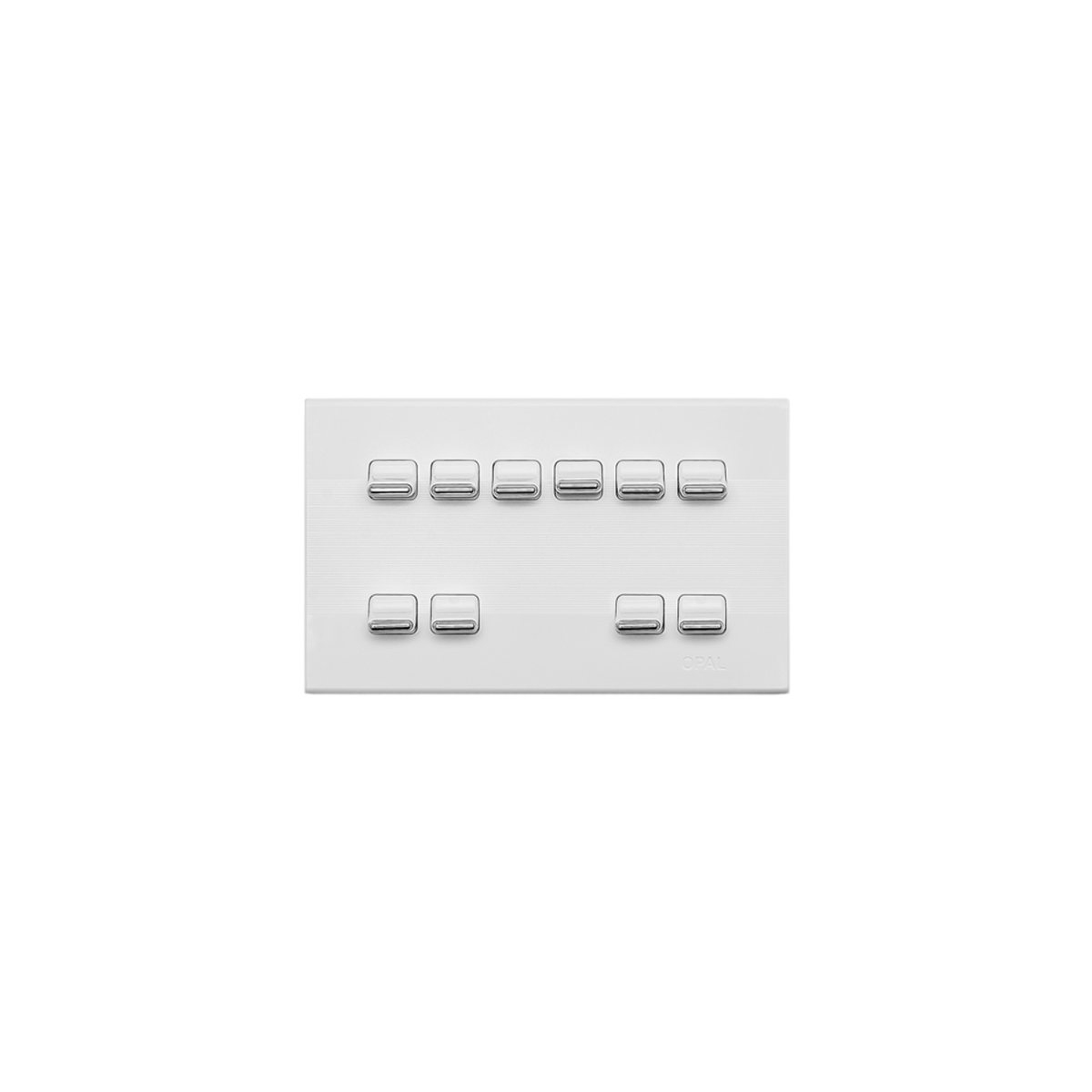 Opal 10 Gang Switch Plate