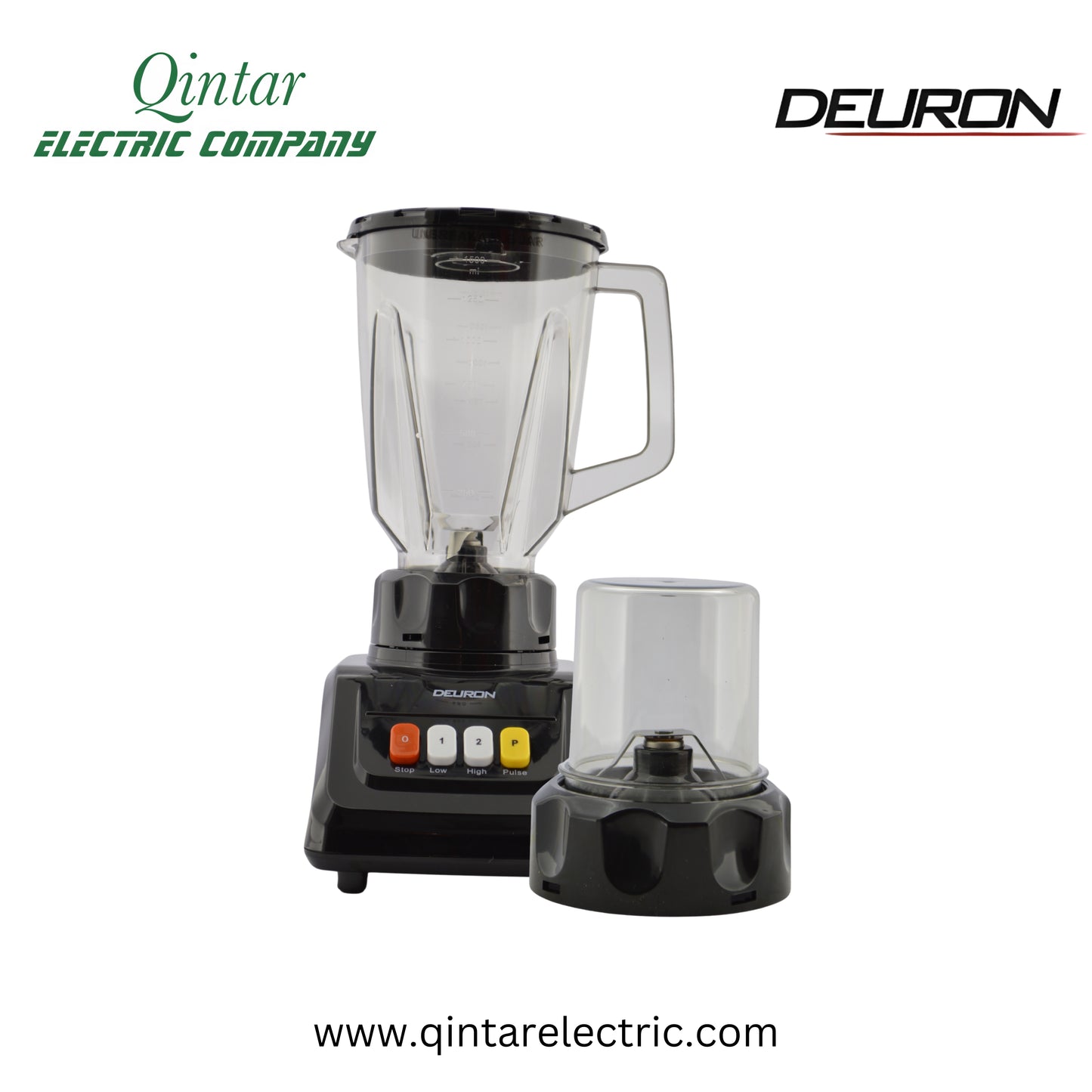 Deuron Blender with Unbreakable Jar and Glass Grinder