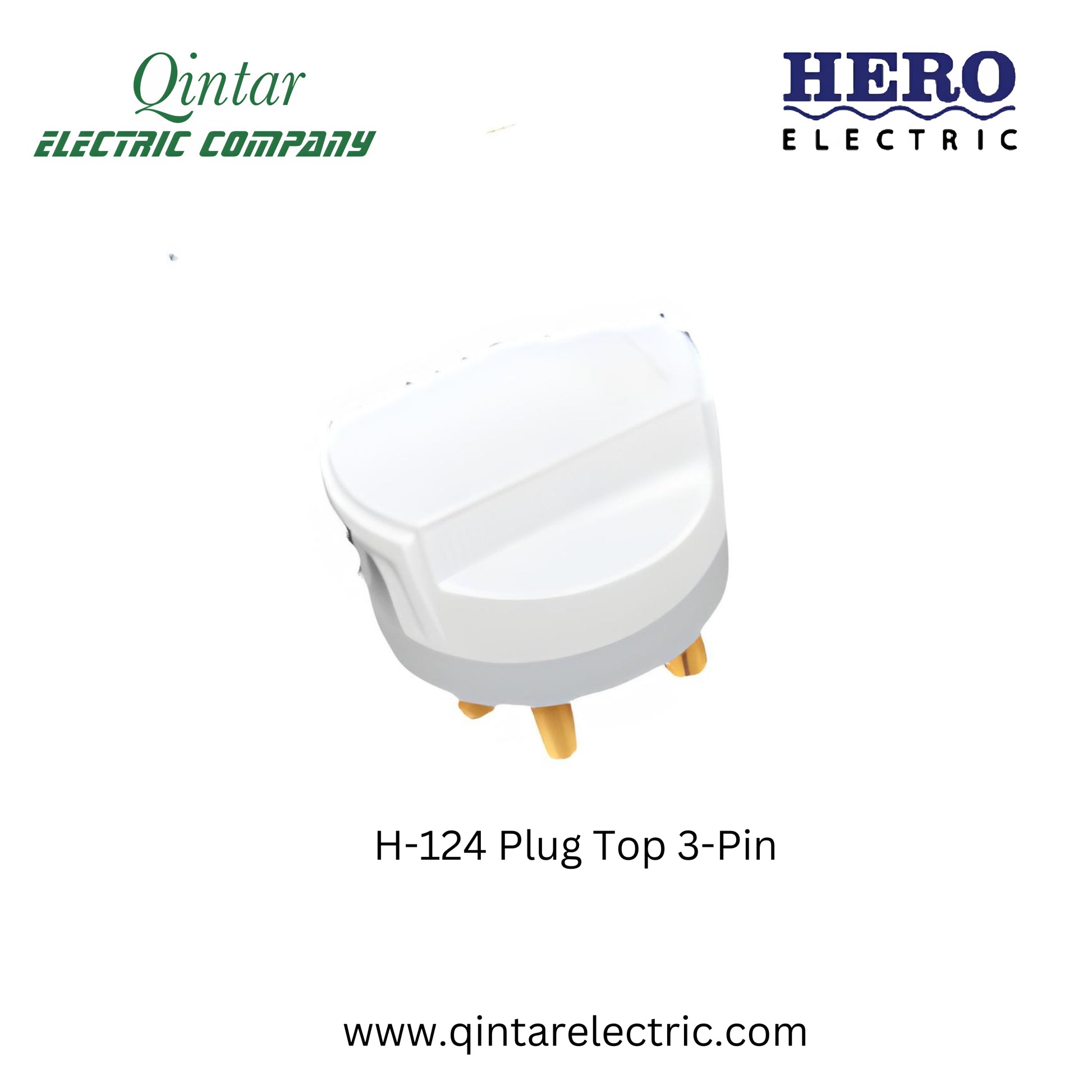 3 Pin Plug Top Porcelain 20/A Hero Electric