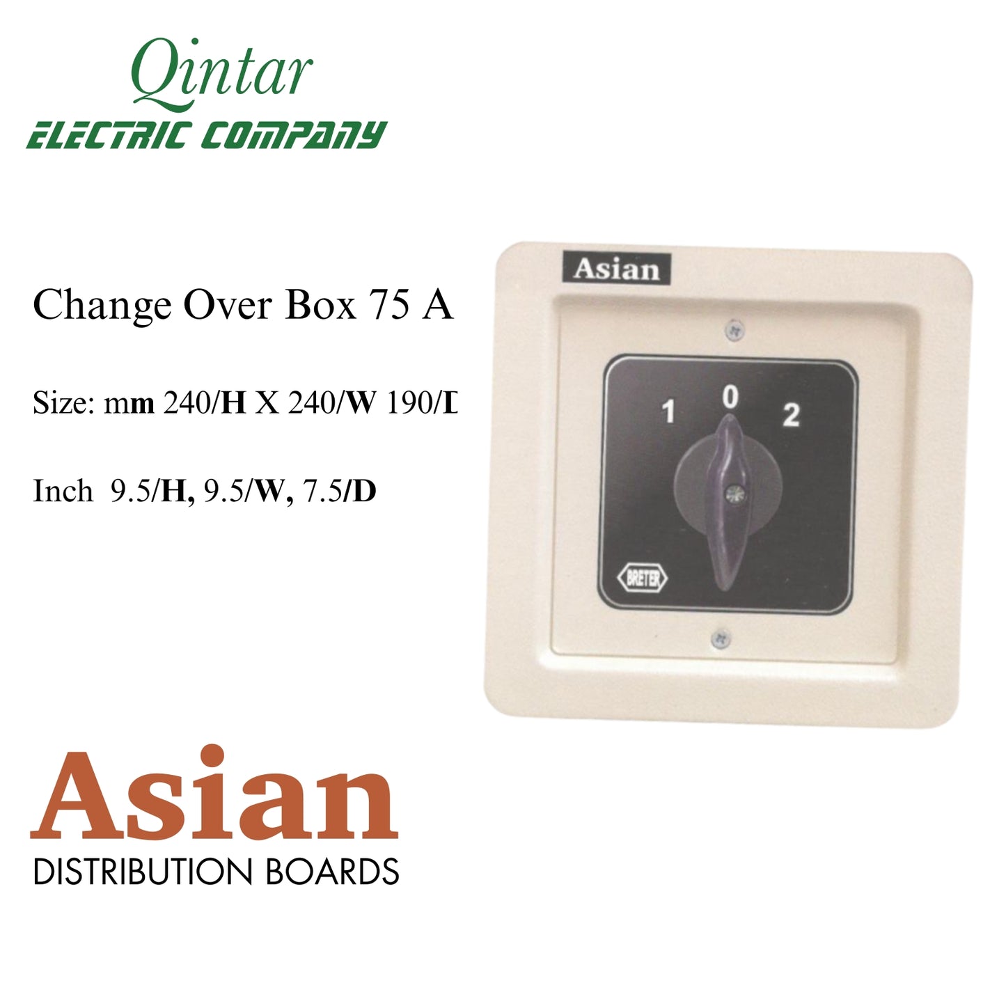 Change Over Box 75 A Asian