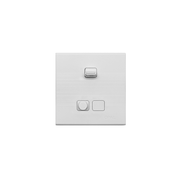 Opal 1 Switch + 1 Dimmer Plate