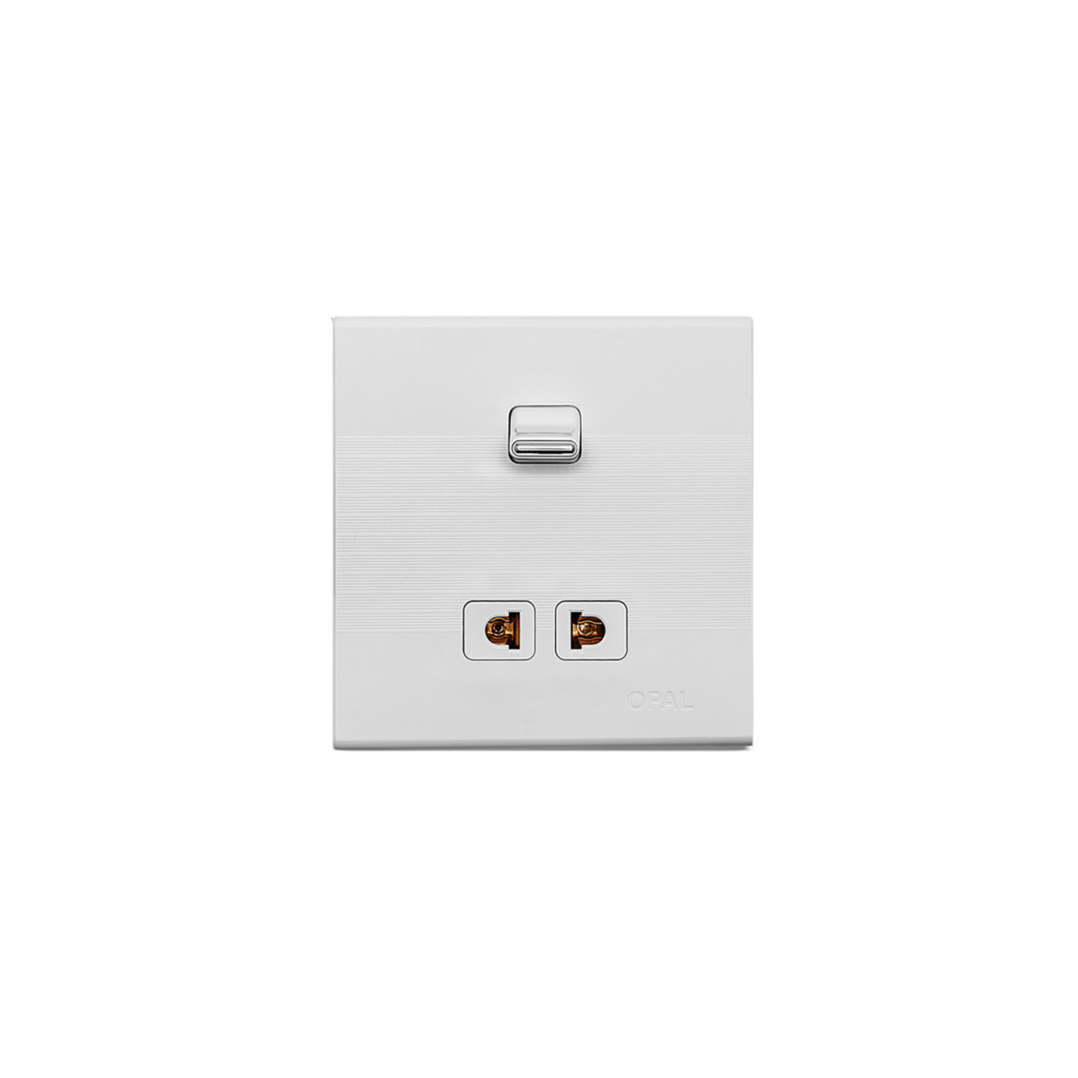 Opal 1 Switch + 1 Socket Plate