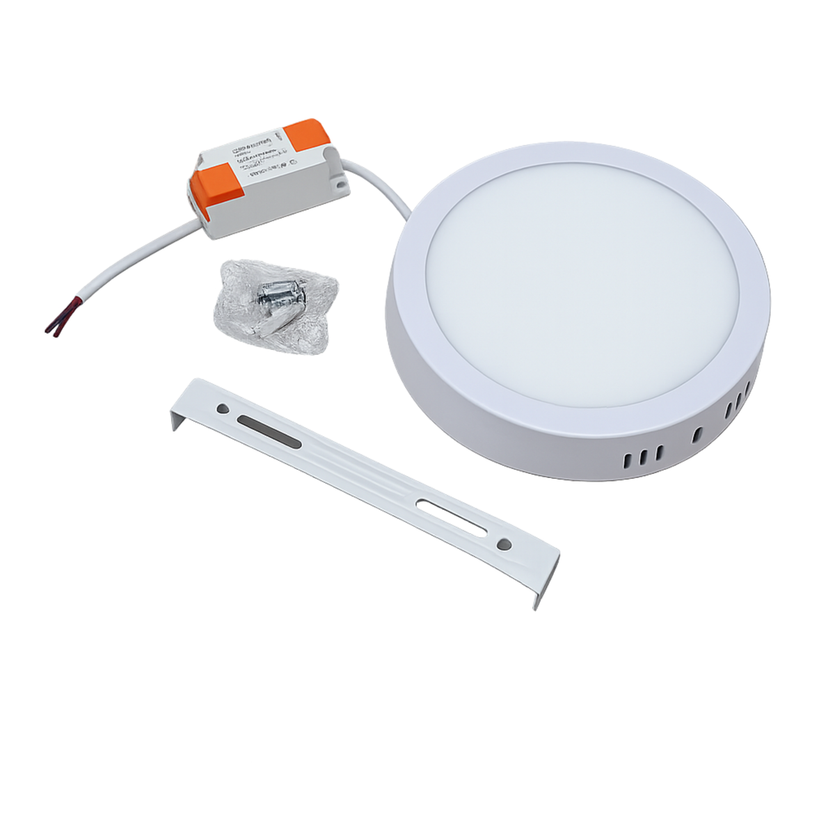12W Open SMD LED Light – Round White Surface Mount Ceiling Light