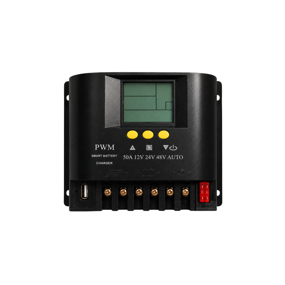 50A PWM Smart Battery Charger | 12V/24V/48V Auto LCD Charger