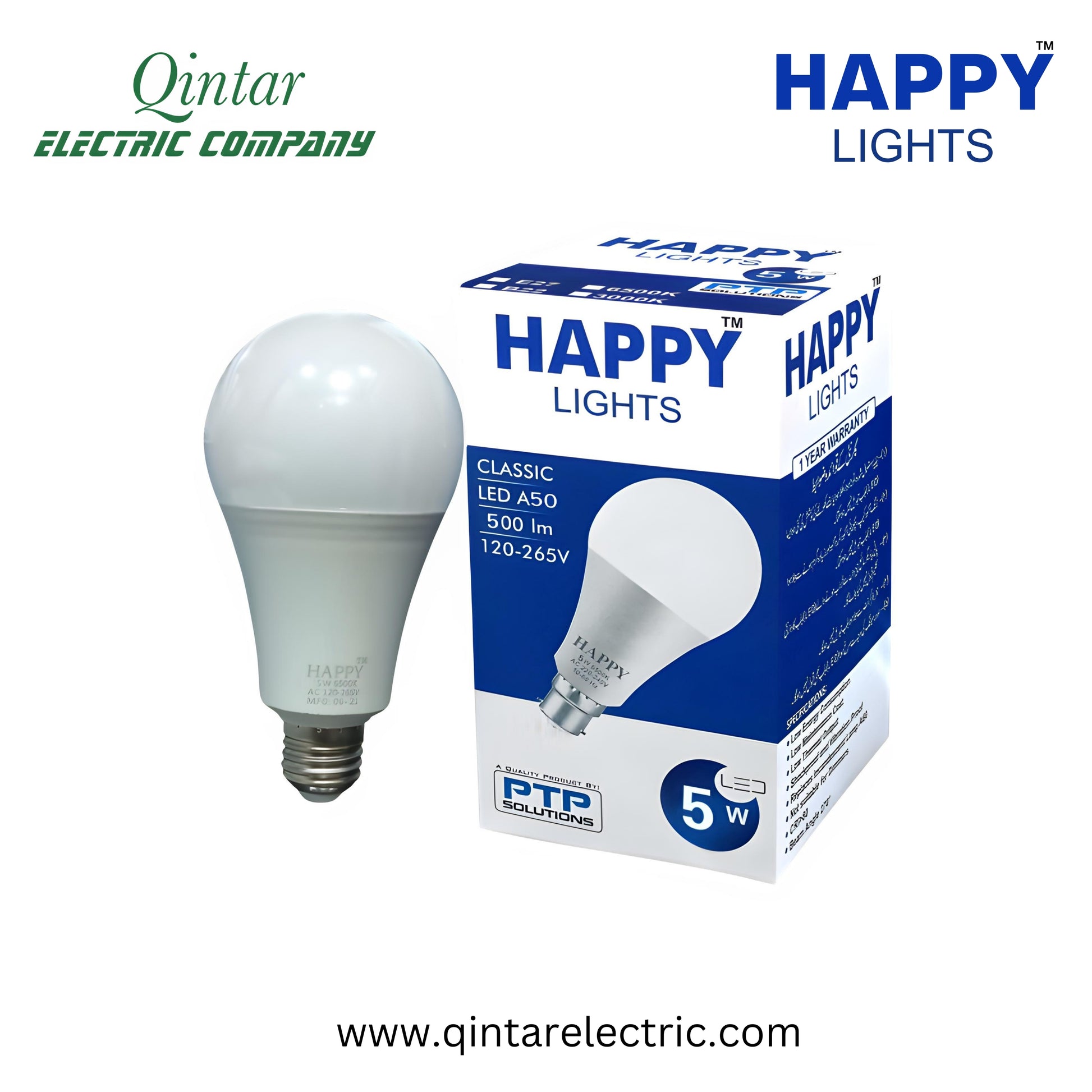 5 WATT LED BULB Happy Lights