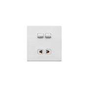 Opal 2 Switch + 1 Socket Plate