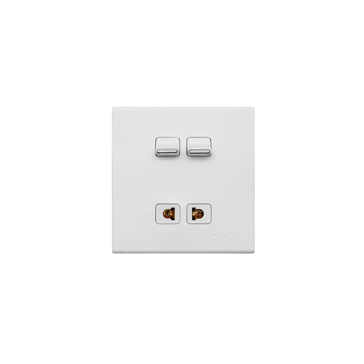 Opal 2 Switch + 1 Socket Plate