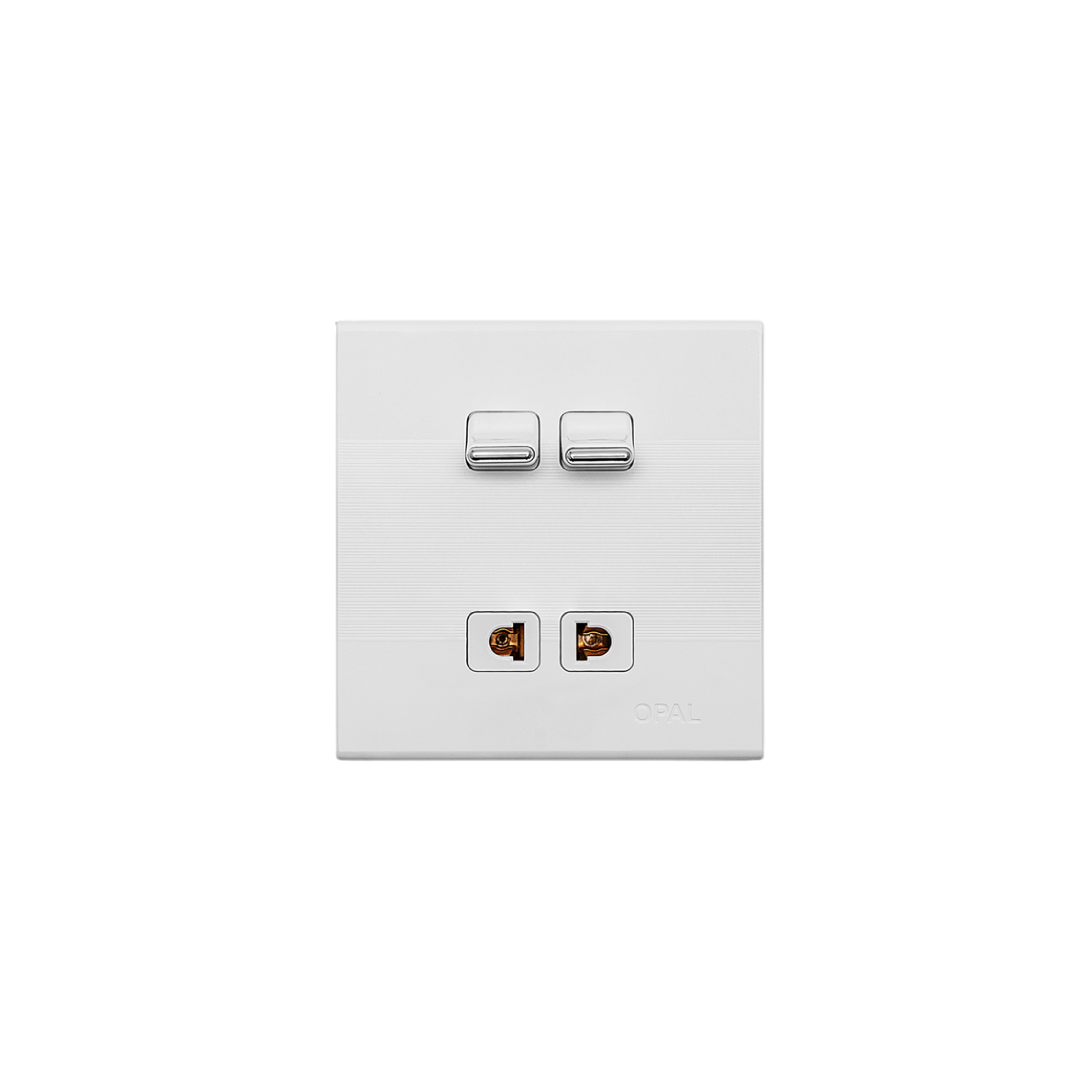 Opal 2 Switch + 1 Socket Plate