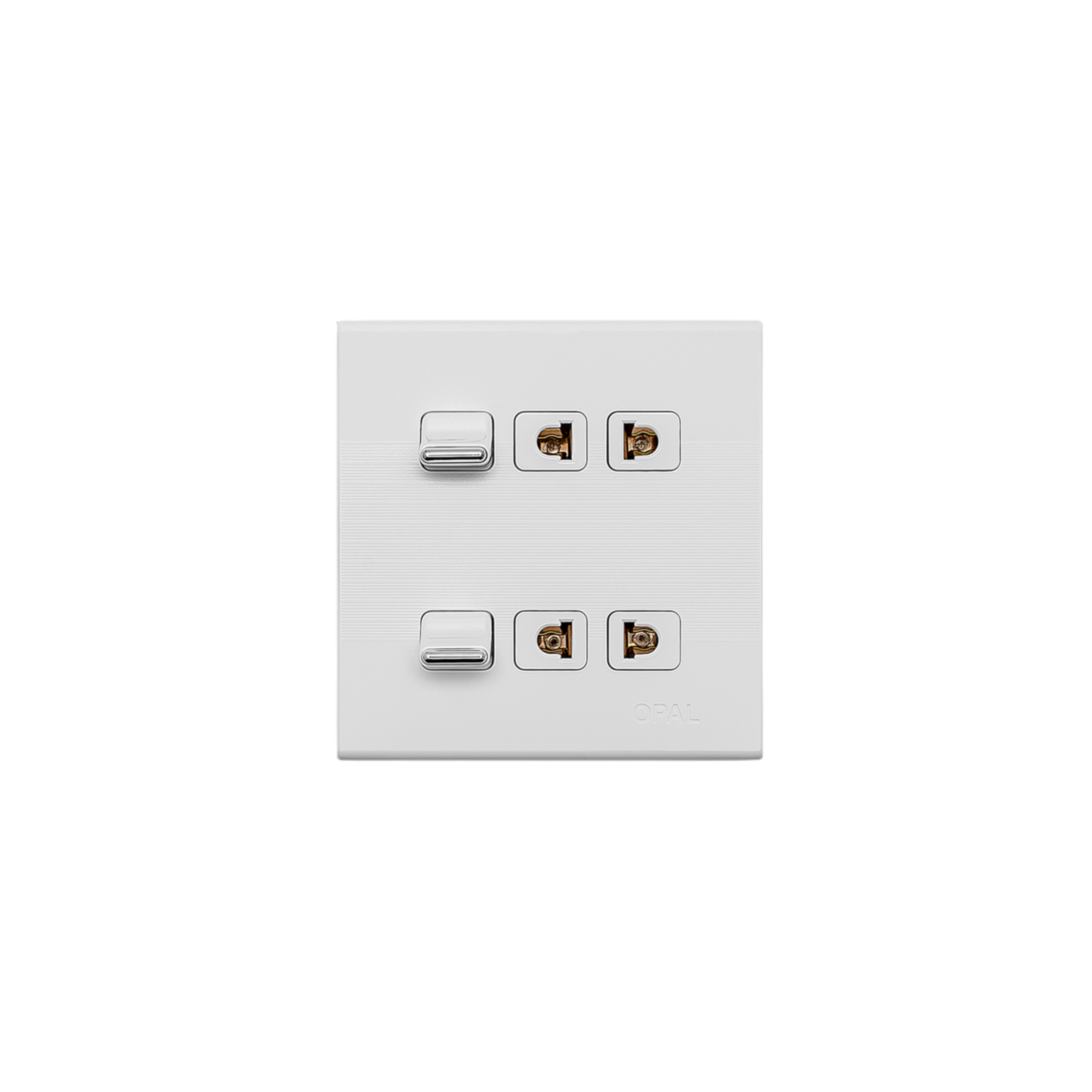 Opal 2 Switch + 2 Socket Plate