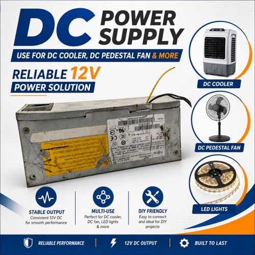 12V DC Power Supply | Power Supply for DC Cooler, Fan & LED Lights