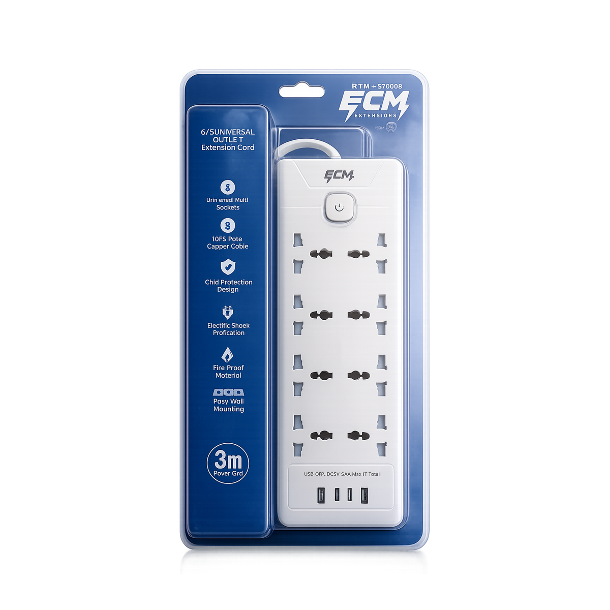 ECM Universal Extension Board (3M) with USB Ports – Product Features