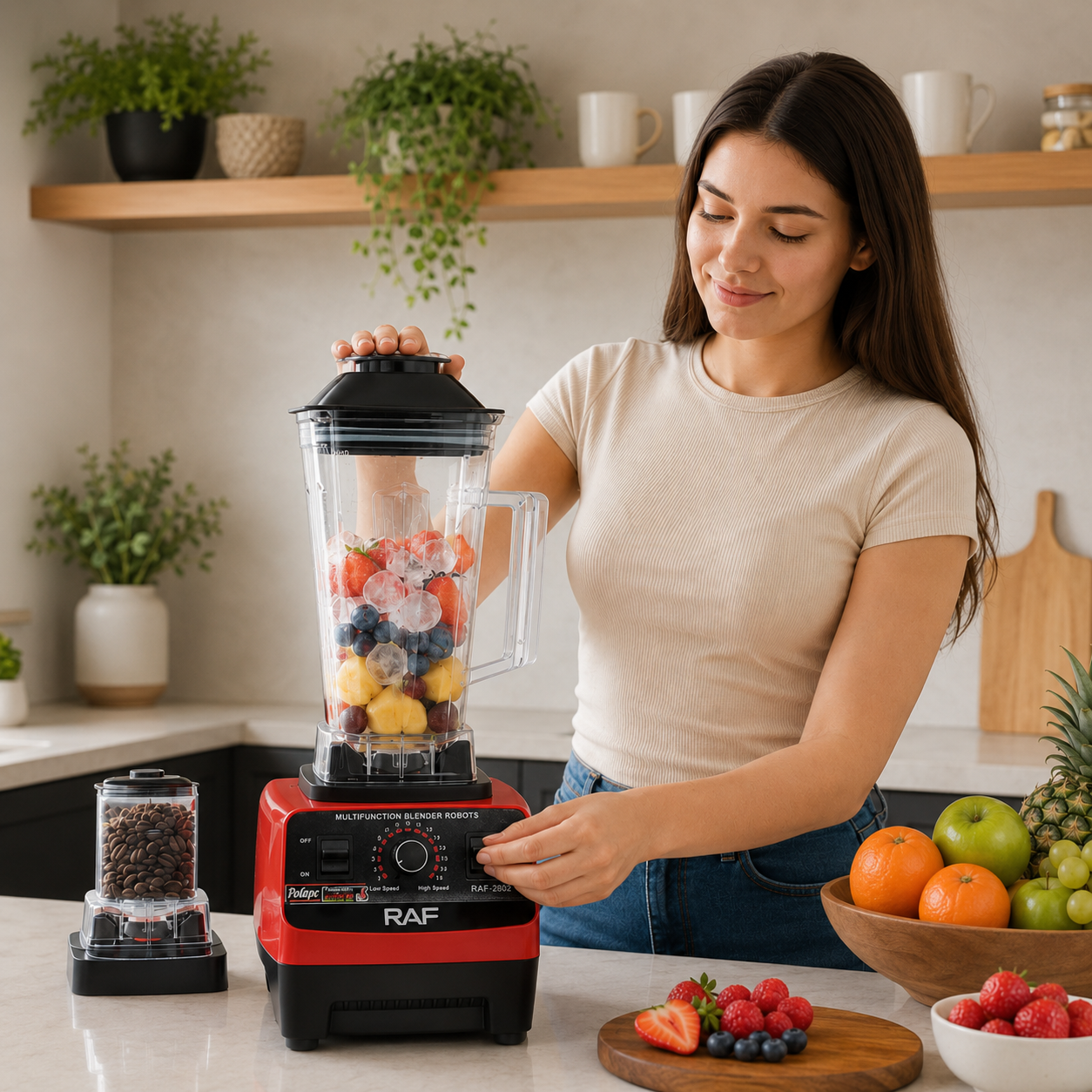 RAF Electric Blender 2-in-1 Heavy Duty 2.5L – Model RAF-2802