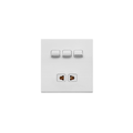 Opal 3 Switch + 1 Socket Plate