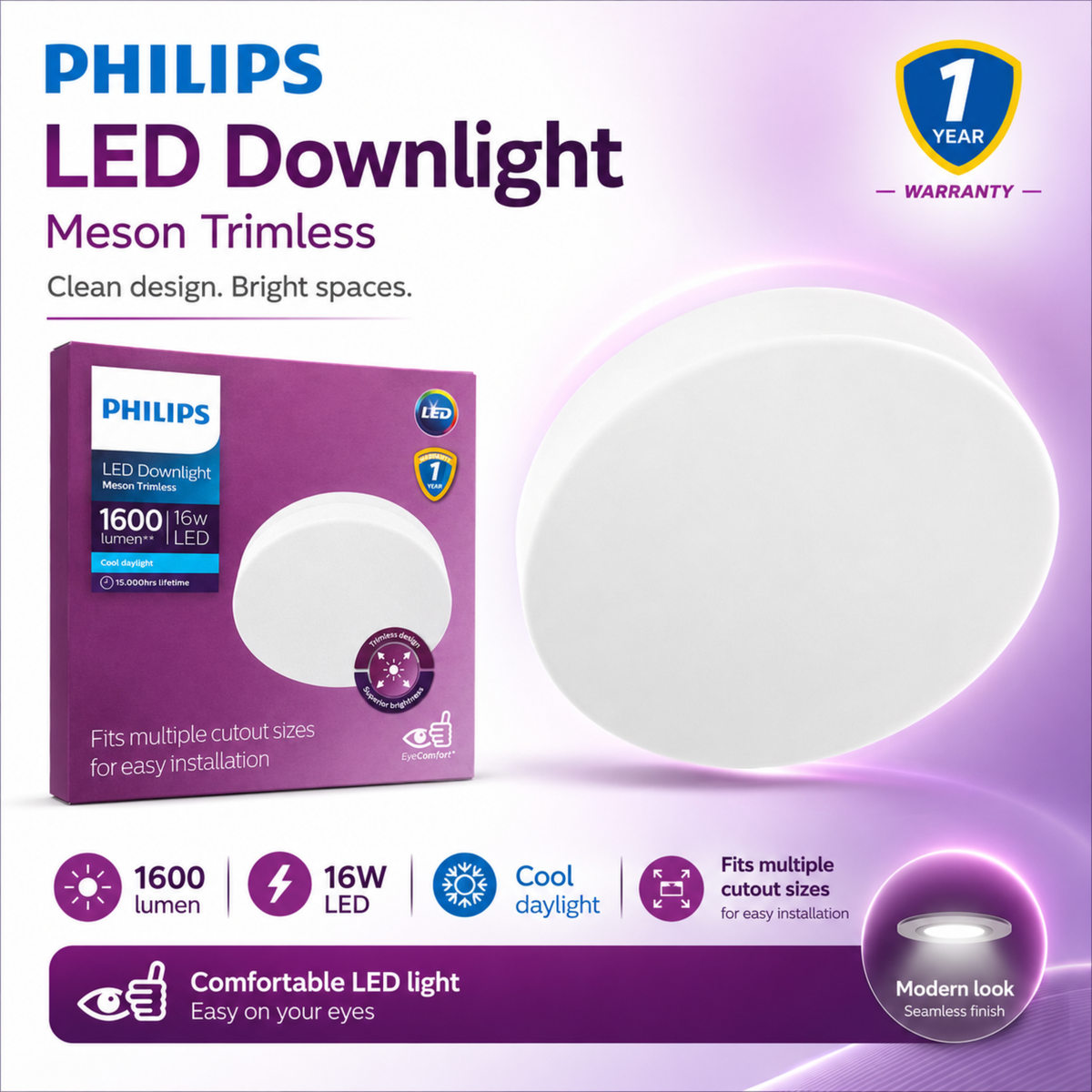 16W ICE SMD Light Philips
