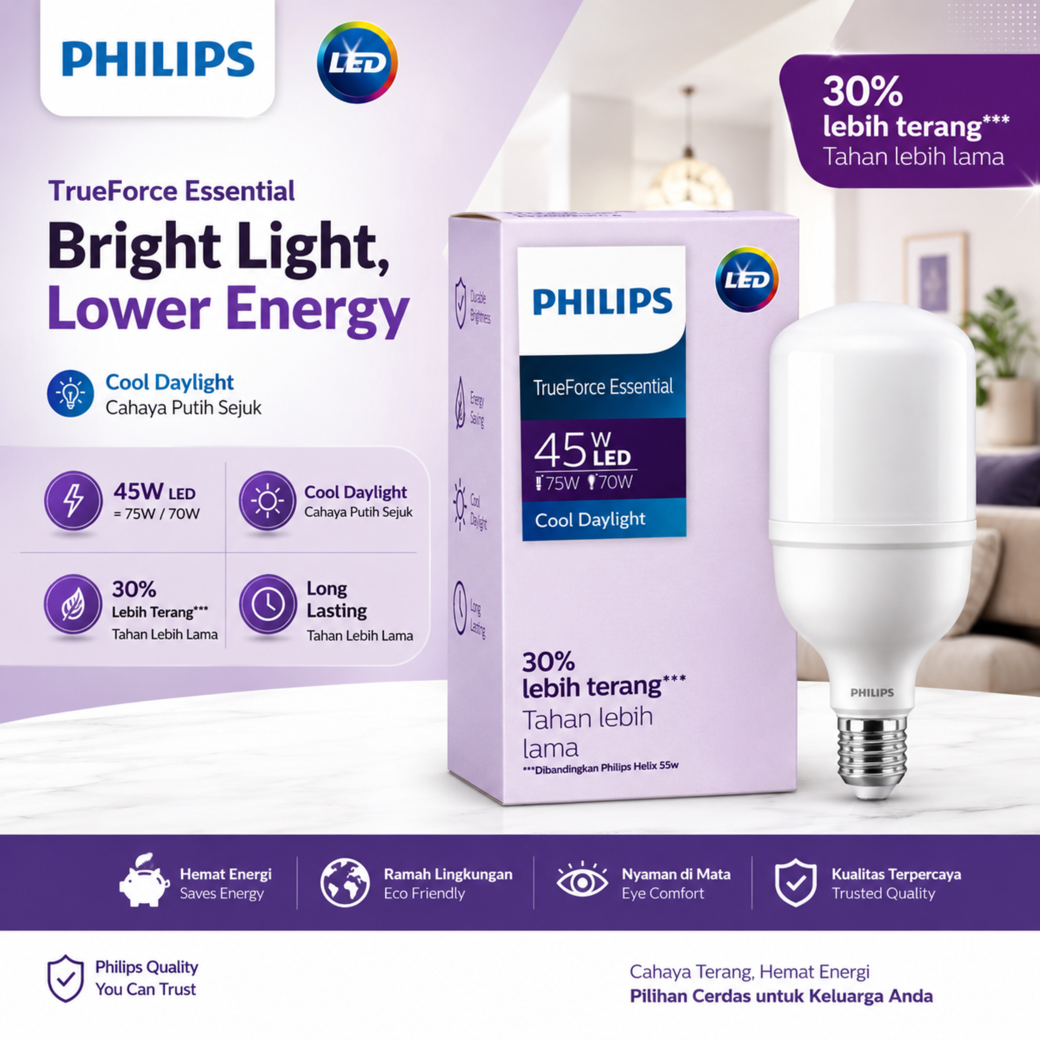 Philips 45W LED Bulb