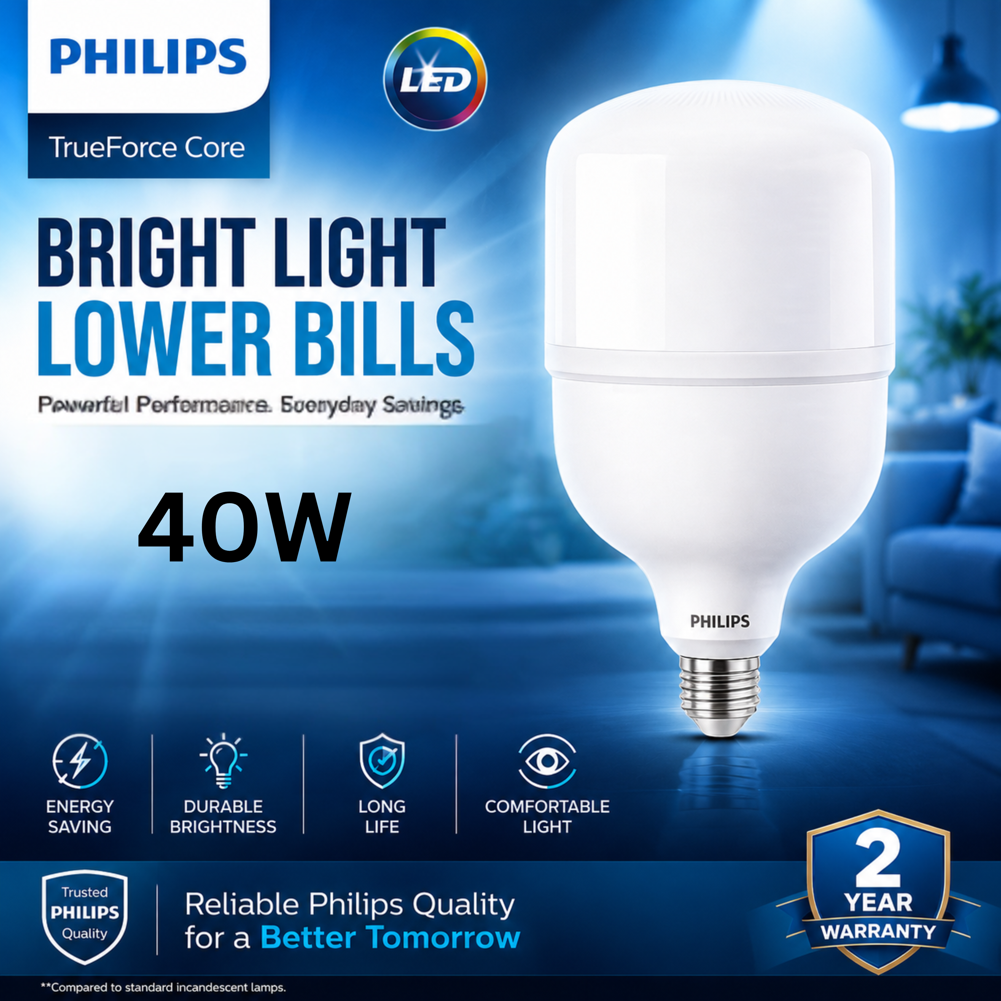 Philips 40W LED Bulb