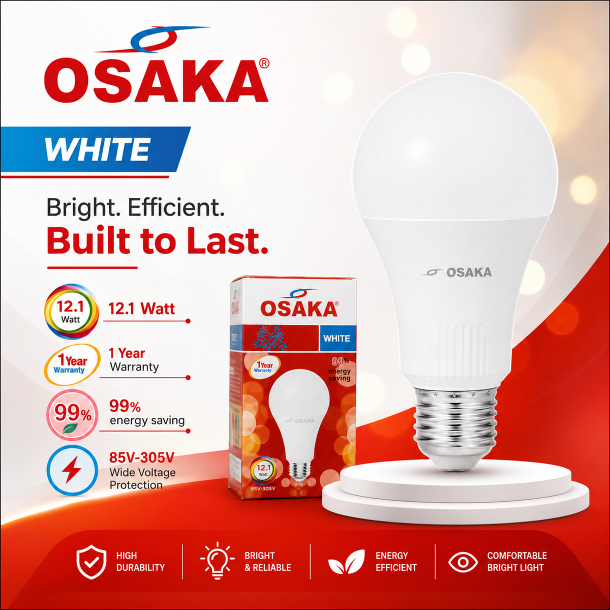 12.1W LED Bulb Osaka