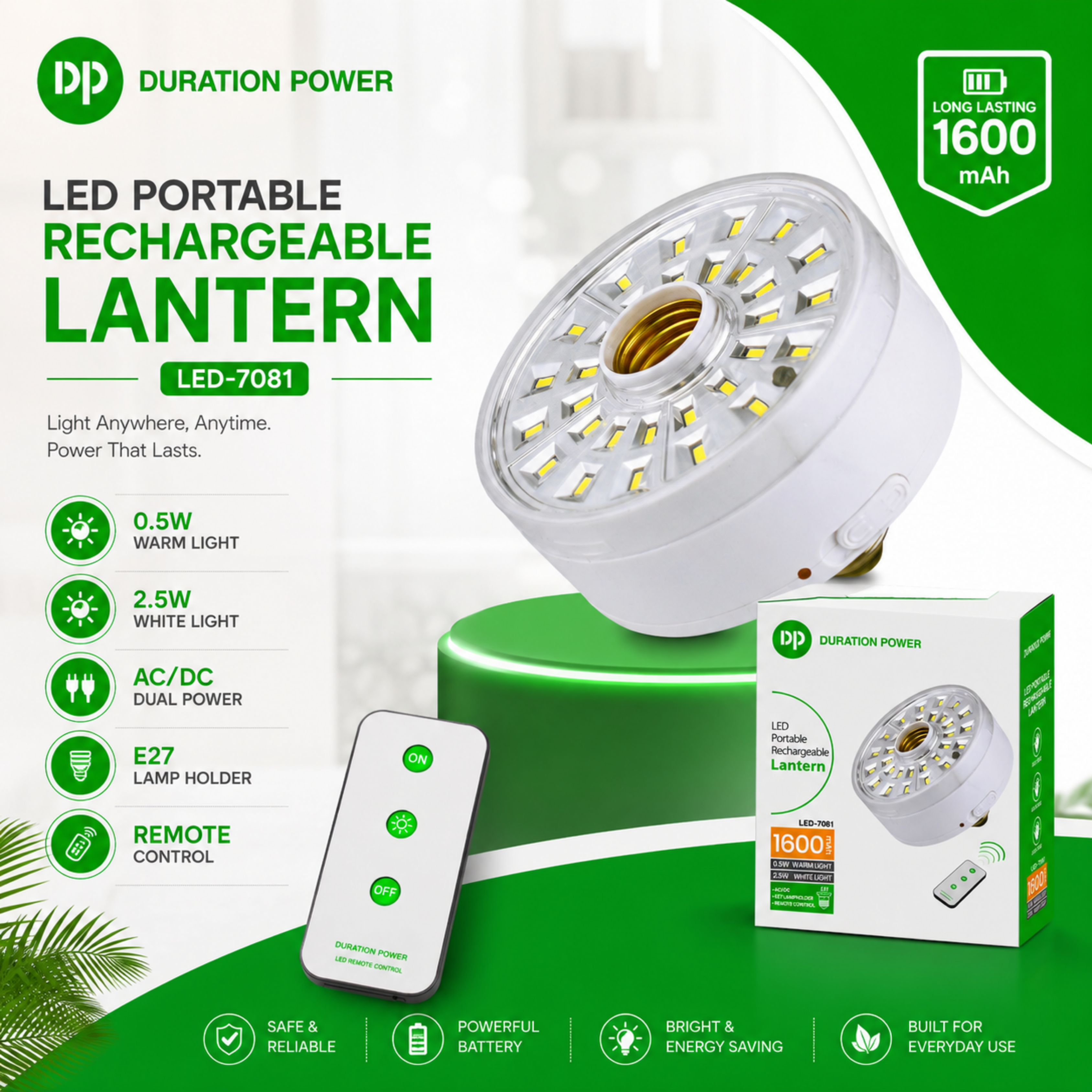 Rechargeable Bulb DP LED-7081
