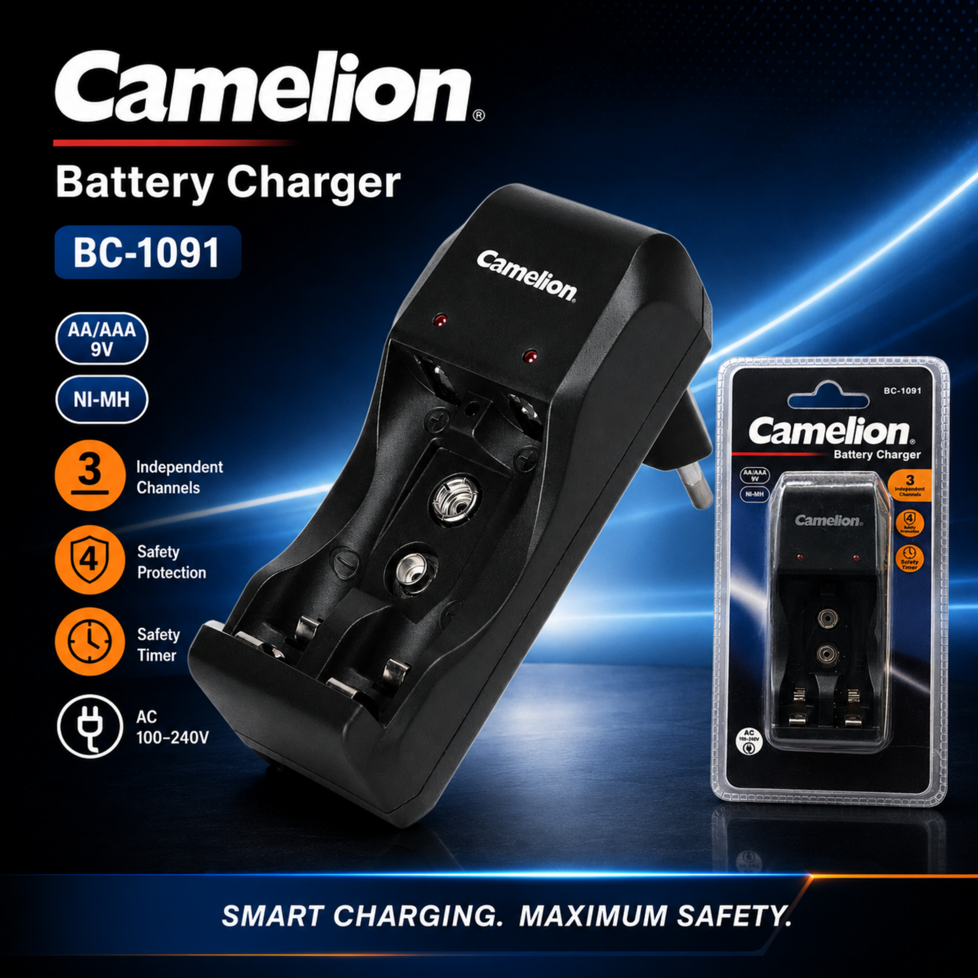 Camelion Battery Charger BV-1091 AAAAA9V