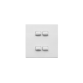 Opal 4 Gang Switch Plate