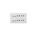 Opal 4 Switch + 4 Socket Plate