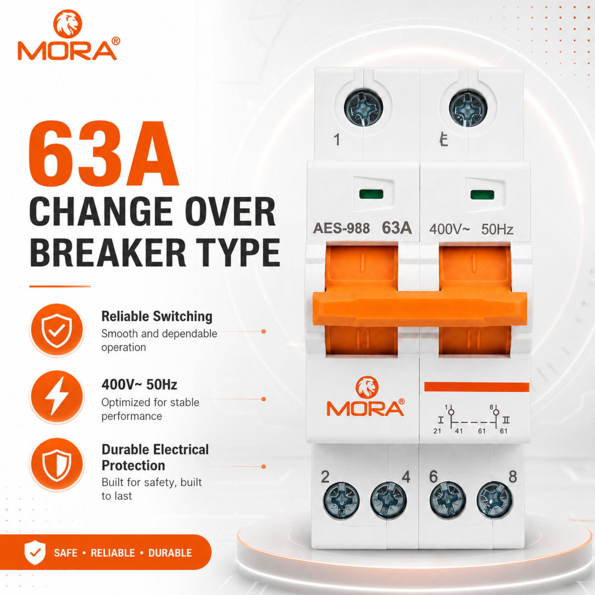 Mora 2P Change Over Breaker