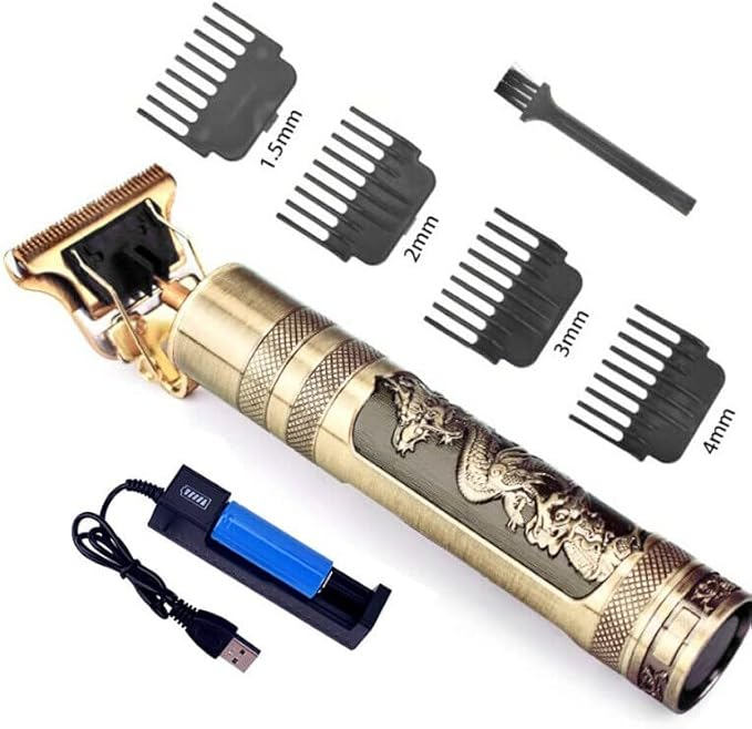 Professional T9 Hair Trimmer Machine – Metal Body | Beard & Hair Clipper for Men