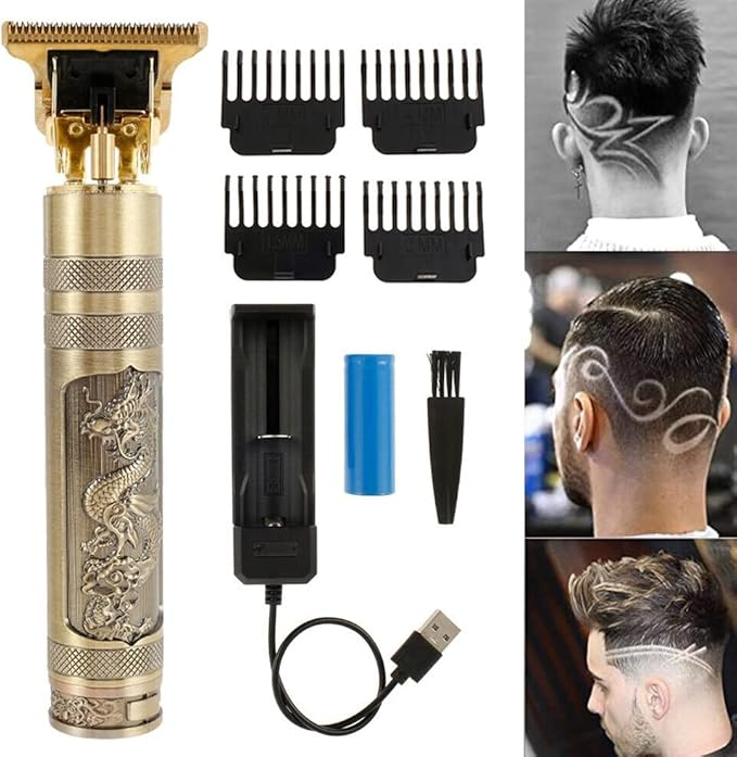 Professional T9 Hair Trimmer Machine – Metal Body | Beard & Hair Clipper for Men