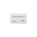 Opal 8 Switch + 1 Socket Plate