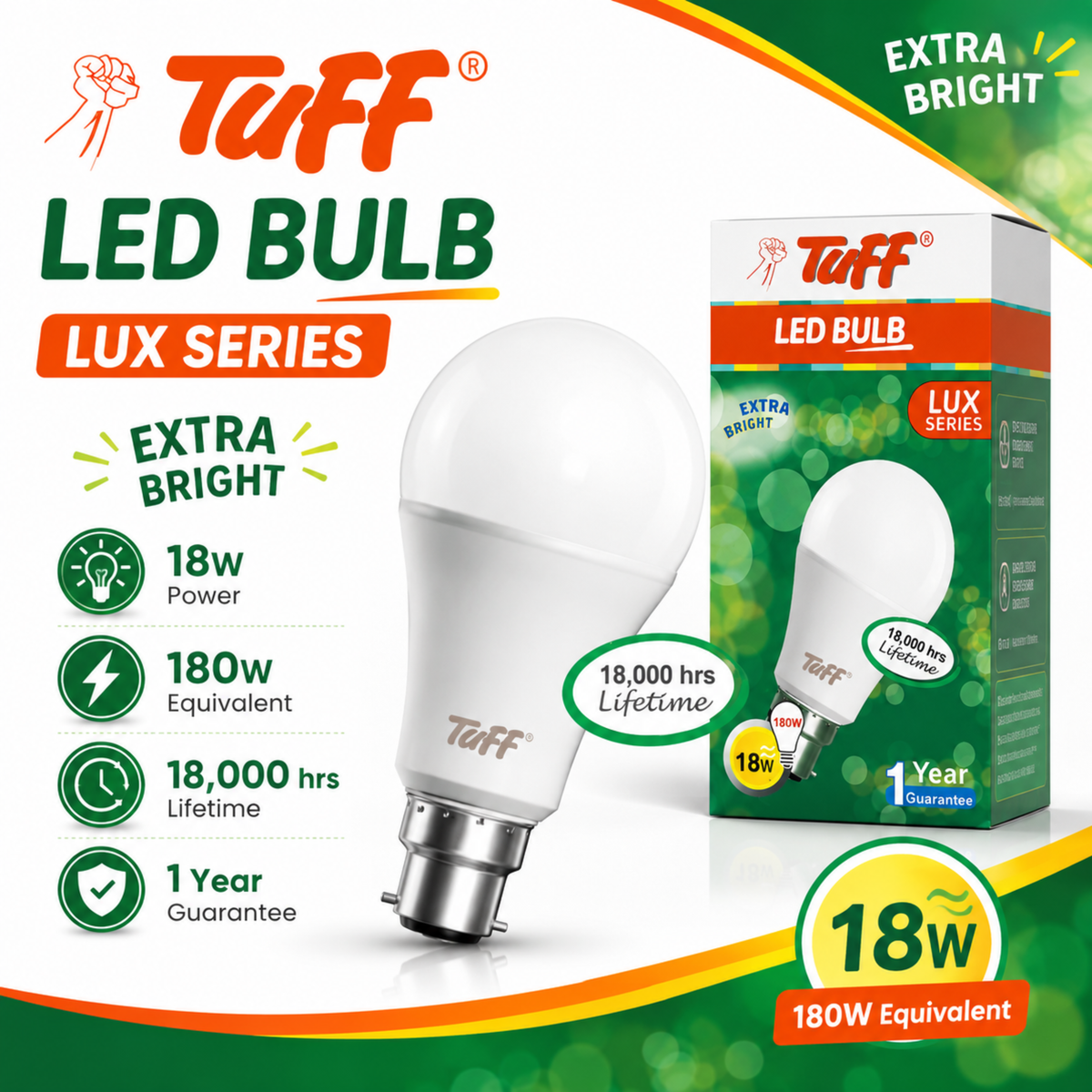 18W LED Bulb Tuff