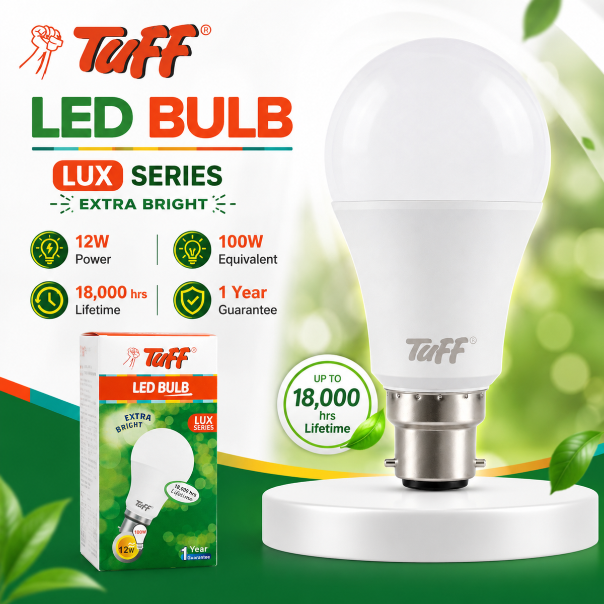 12W LED Bulb Tuff