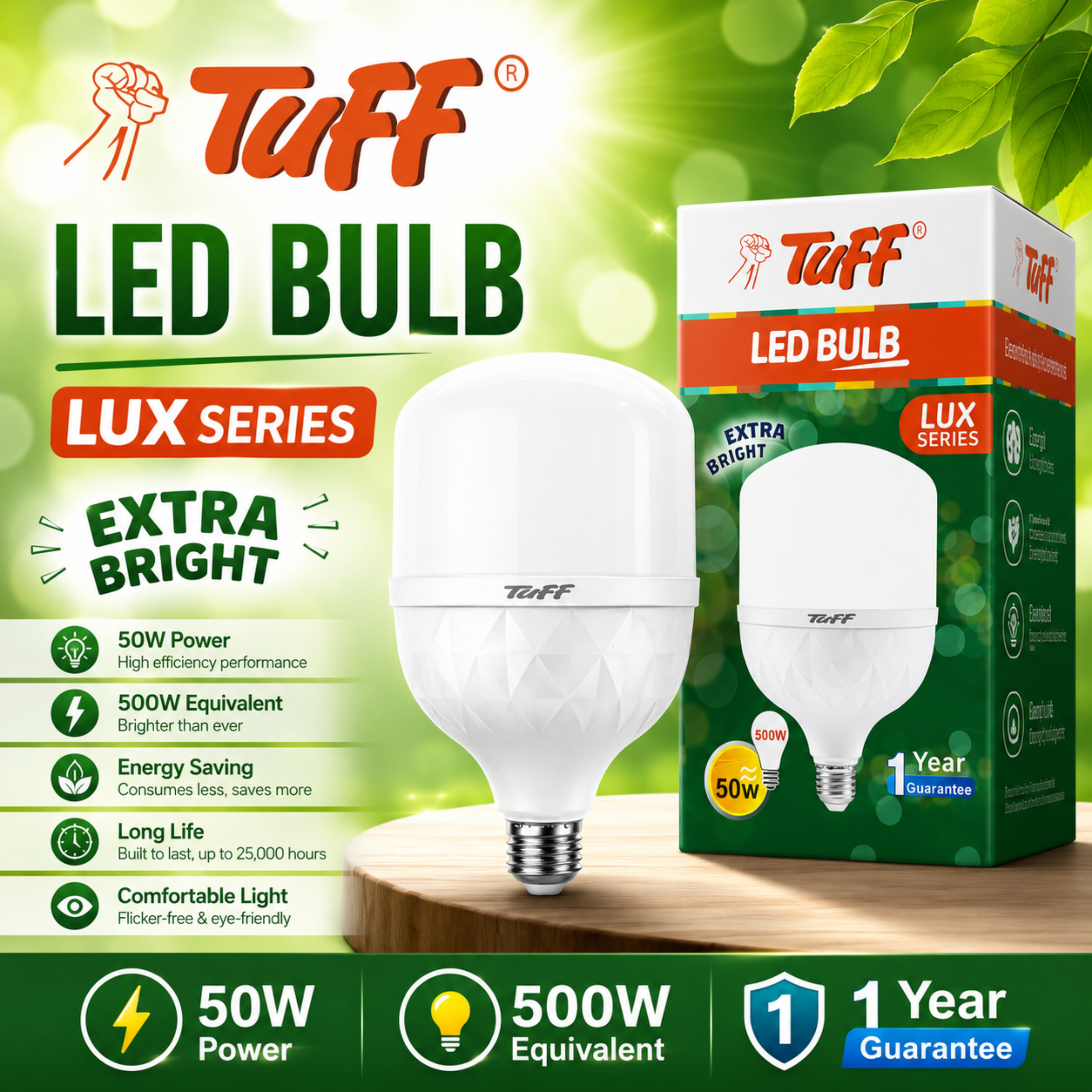 50W LED Bulb Tuff