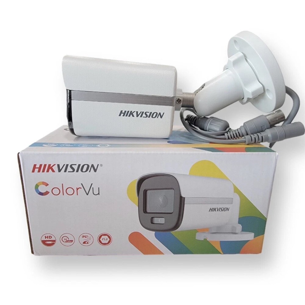 Hikvision ColorVu 1080p Full HD 2MP Outdoor Security Camera with Night Vision & IP67 Weatherproof