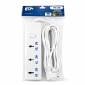 ECM PE-03 Extension Cord Socket – 3 Universal Sockets with Switch