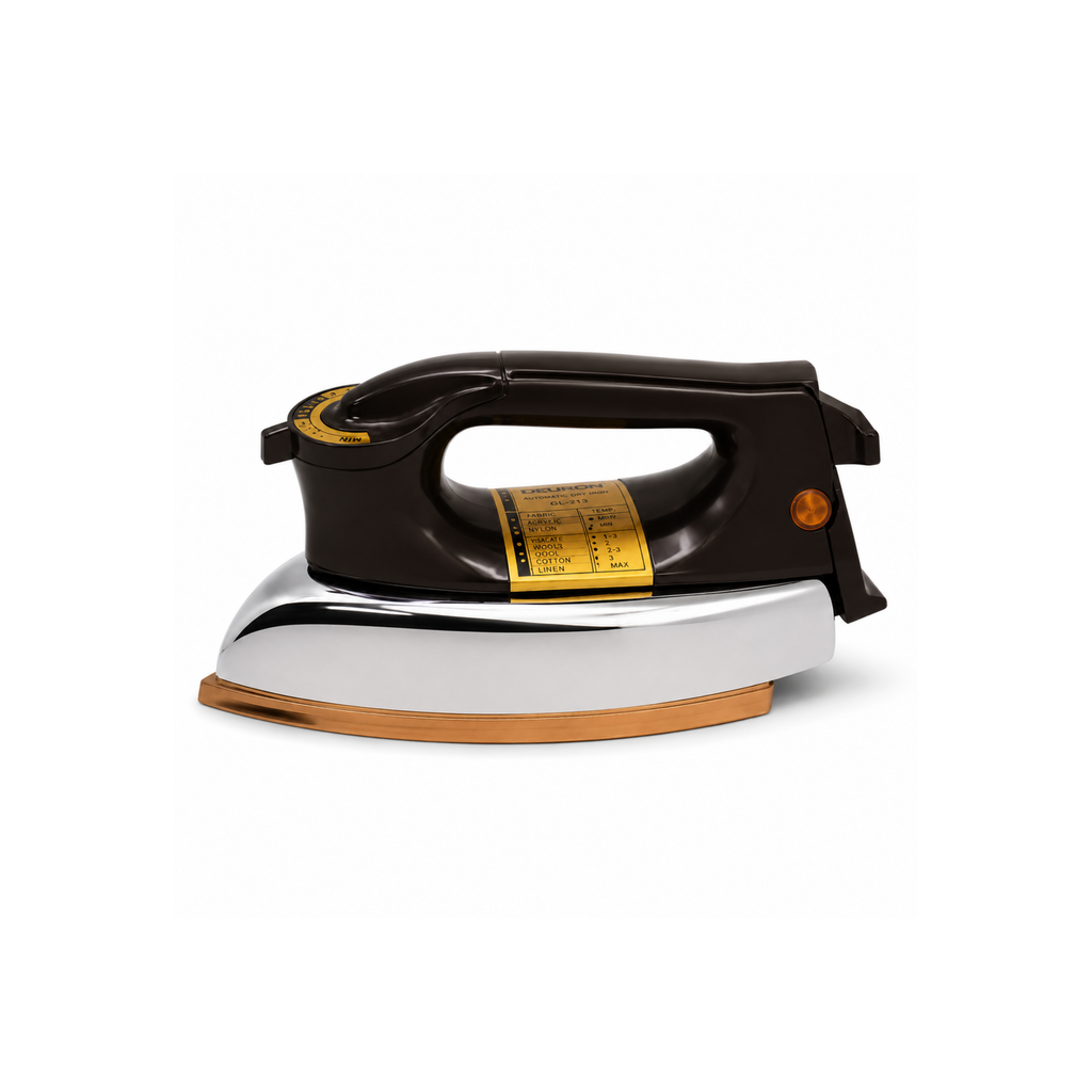 Deuron GL-213 Heavy Duty Dry Iron | Ceramic Soleplate Electric Iron