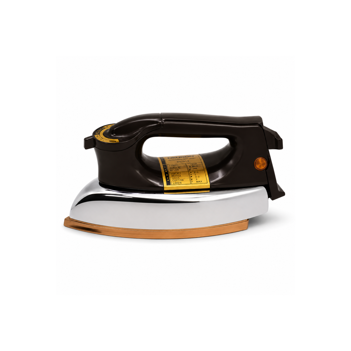 Deuron GL-213 Heavy Duty Dry Iron | Ceramic Soleplate Electric Iron