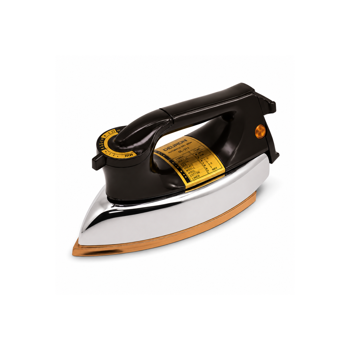 Deuron GL-213 Heavy Duty Dry Iron | Ceramic Soleplate Electric Iron