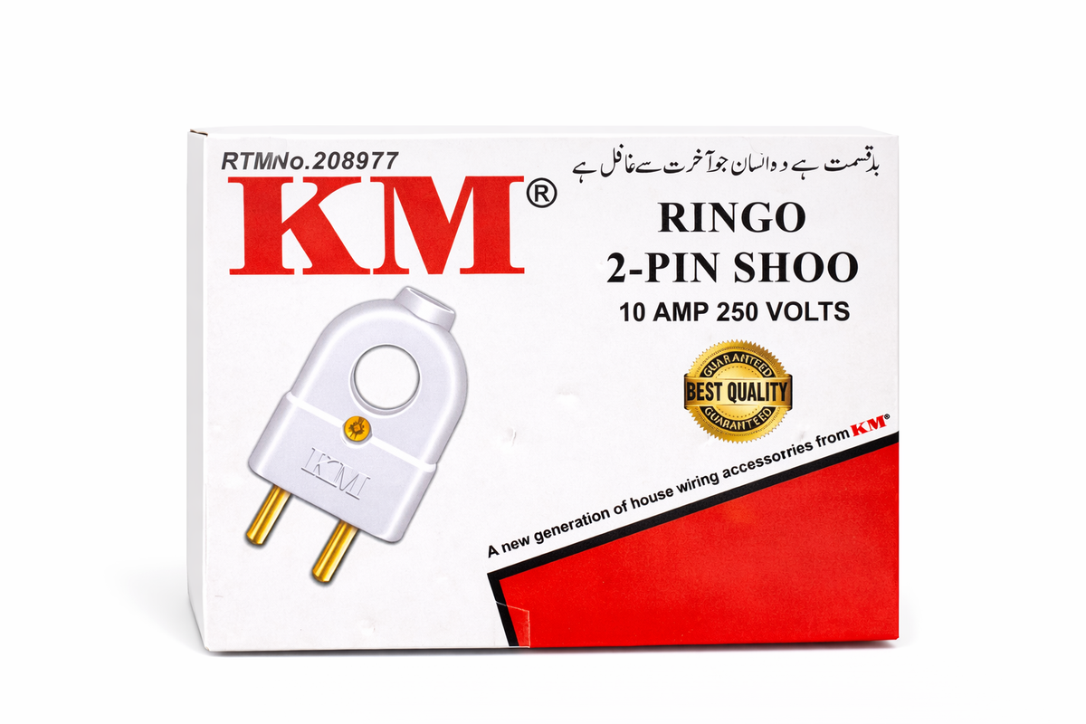 KM Ringo 2-Pin Plug (Shoo) 10 Amp 250V