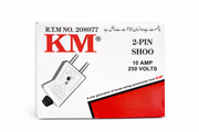 KM 2-Pin Plug K-TYPE (Shoo) 10 Amp 250V