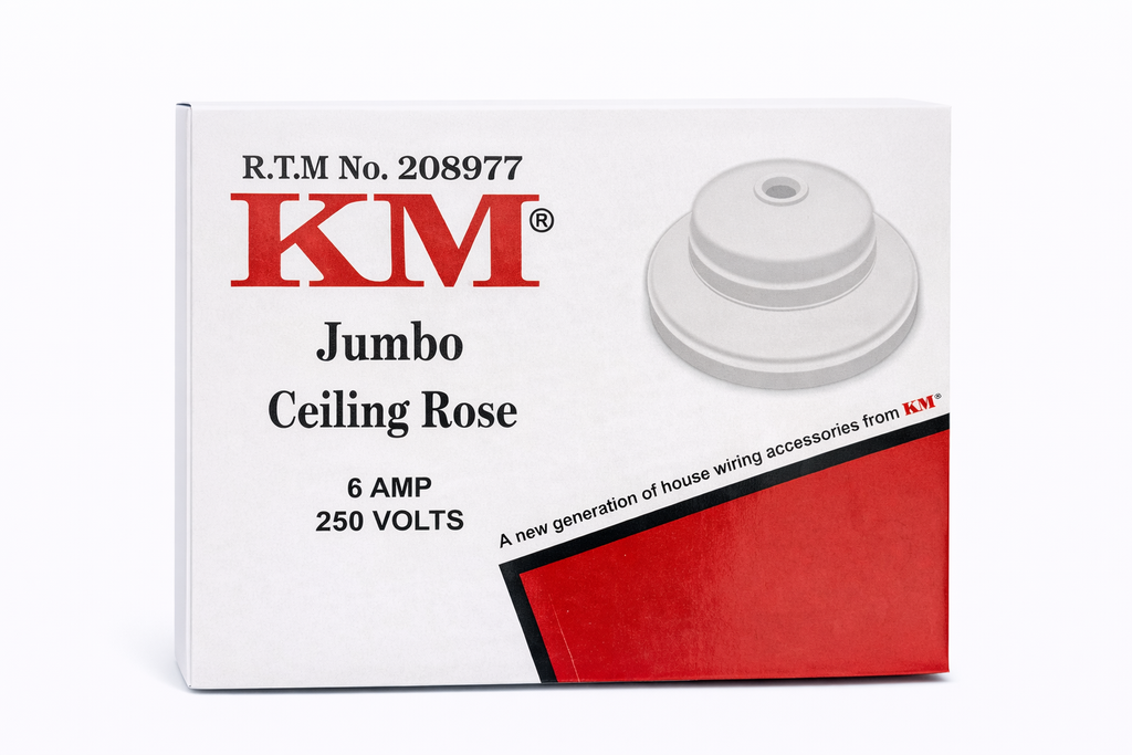 KM Jumbo Ceiling Rose – 6A 250V