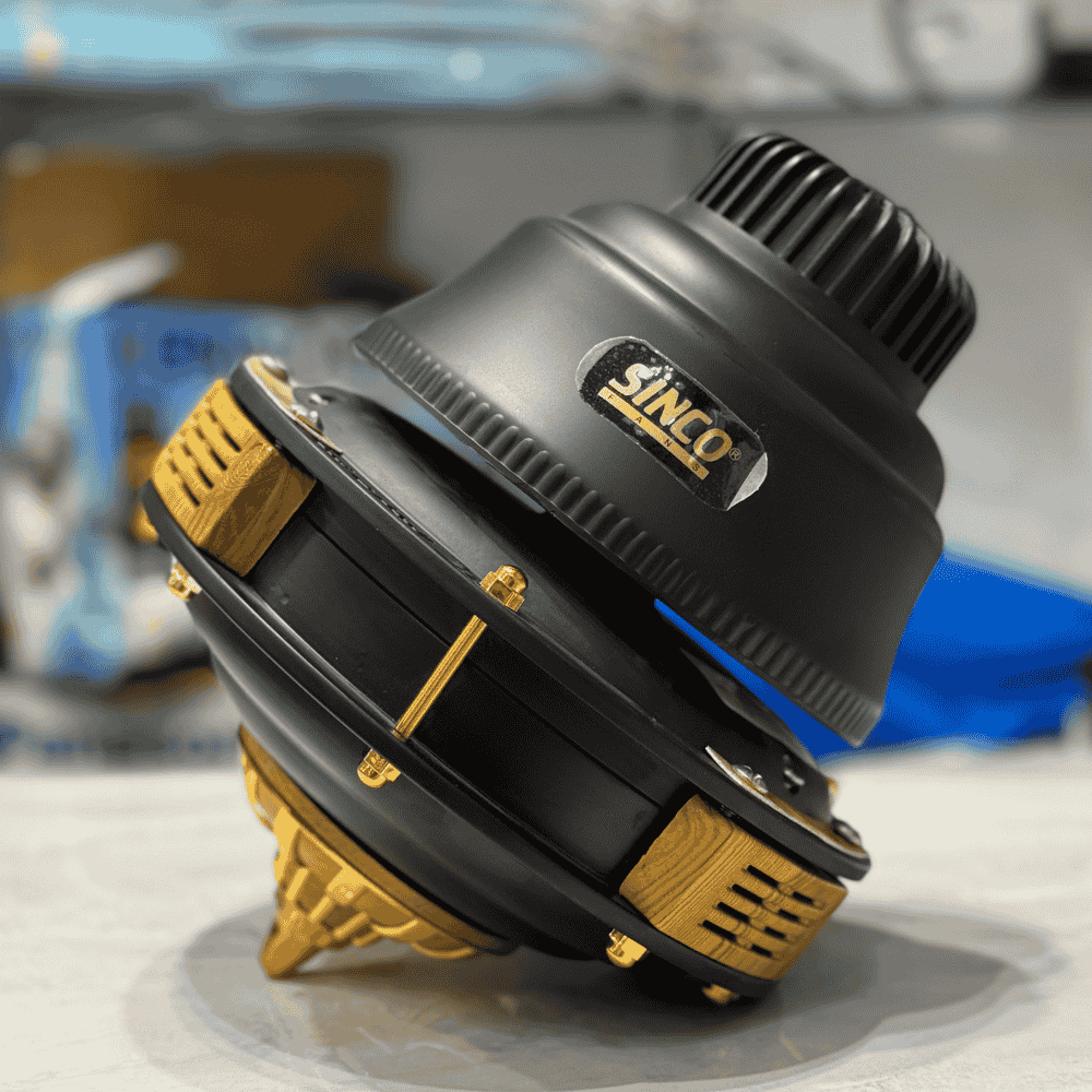 Sinco Inverter DC Ceiling Fan – Black Golden
