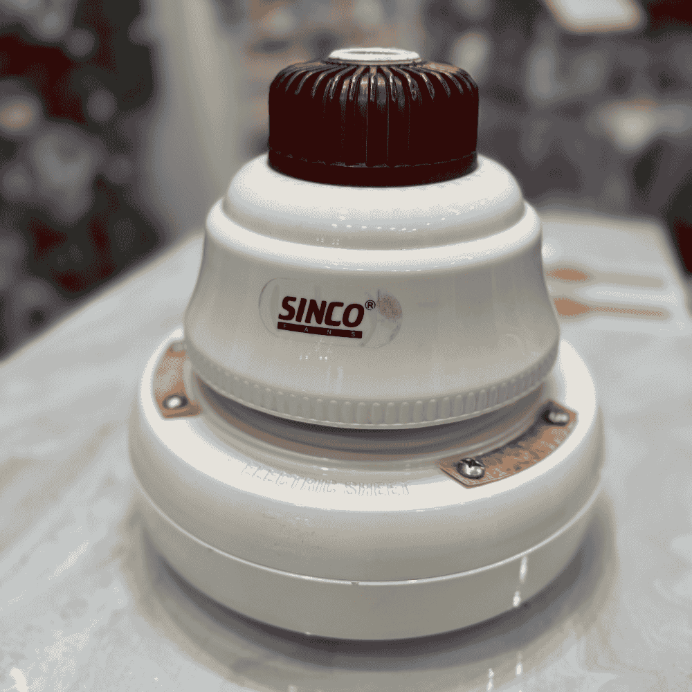 Sinco King Model – AC/DC Inverter Ceiling Fan - Cream Dark Wood
