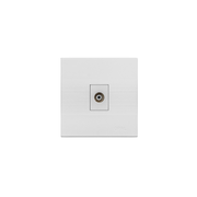 Opal Single TV Socket Plate