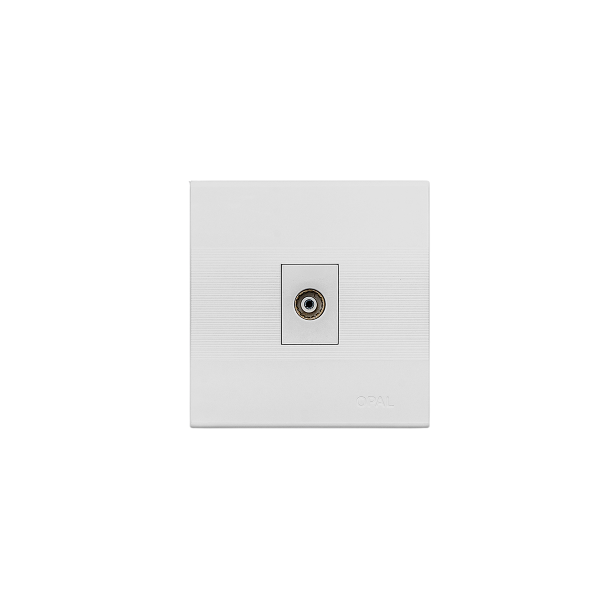 Opal Single TV Socket Plate