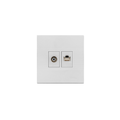Opal TV + TP Socket Plate