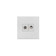 Opal TV + TP Socket Plate