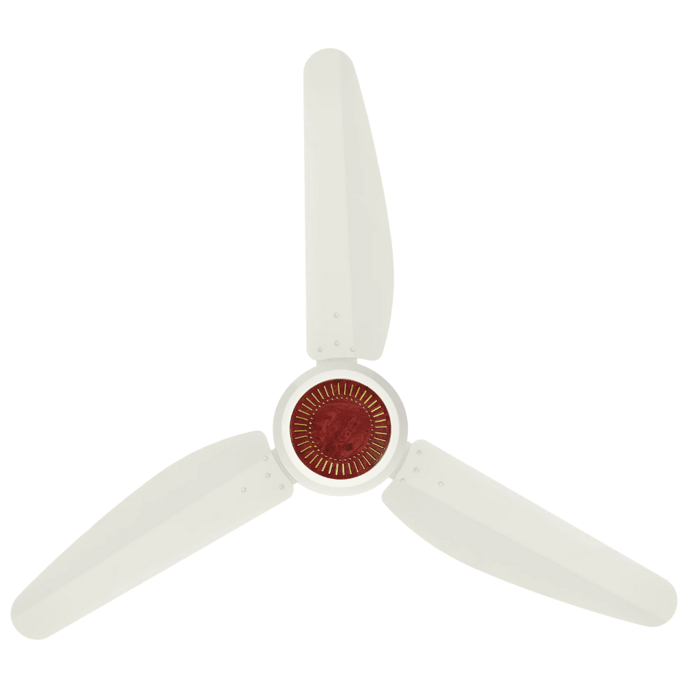Tamoor AC/DC Inverter Ceiling Fan – Cream Dark Wood