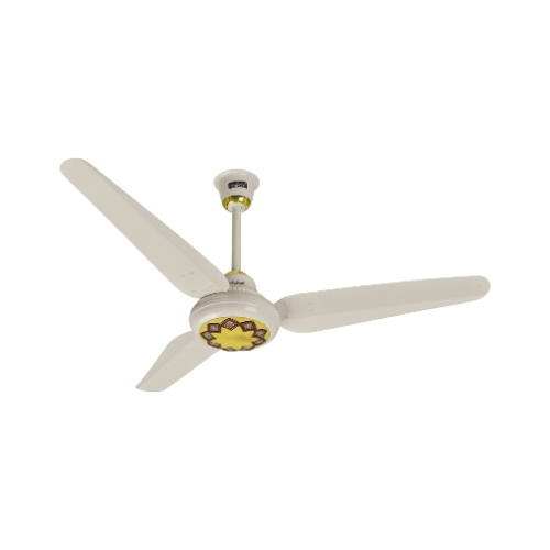 Khurshid Fans Flower Model Ceiling Fan - Light Wood Creem