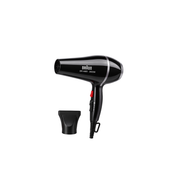 Braun BR-4400 black hair dryer with concentrator nozzle