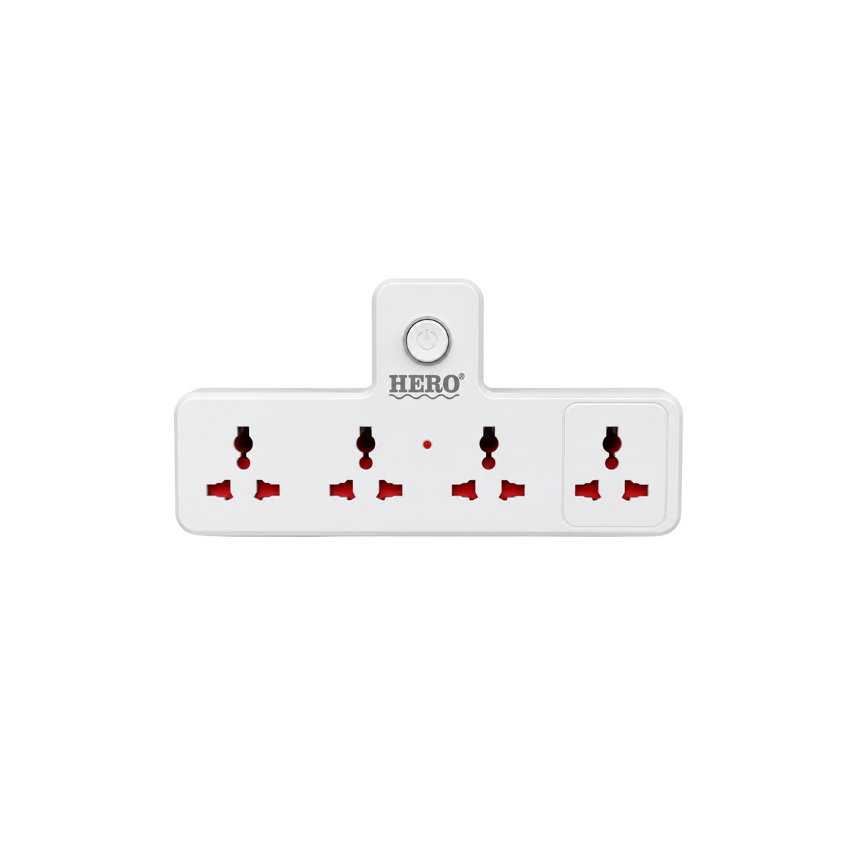 HERO EB-10 Buckle Cord wall extender with four sockets and a front power button